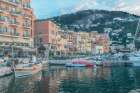 France, Provence. Villefranche-sur-Mer, harbor Art Print